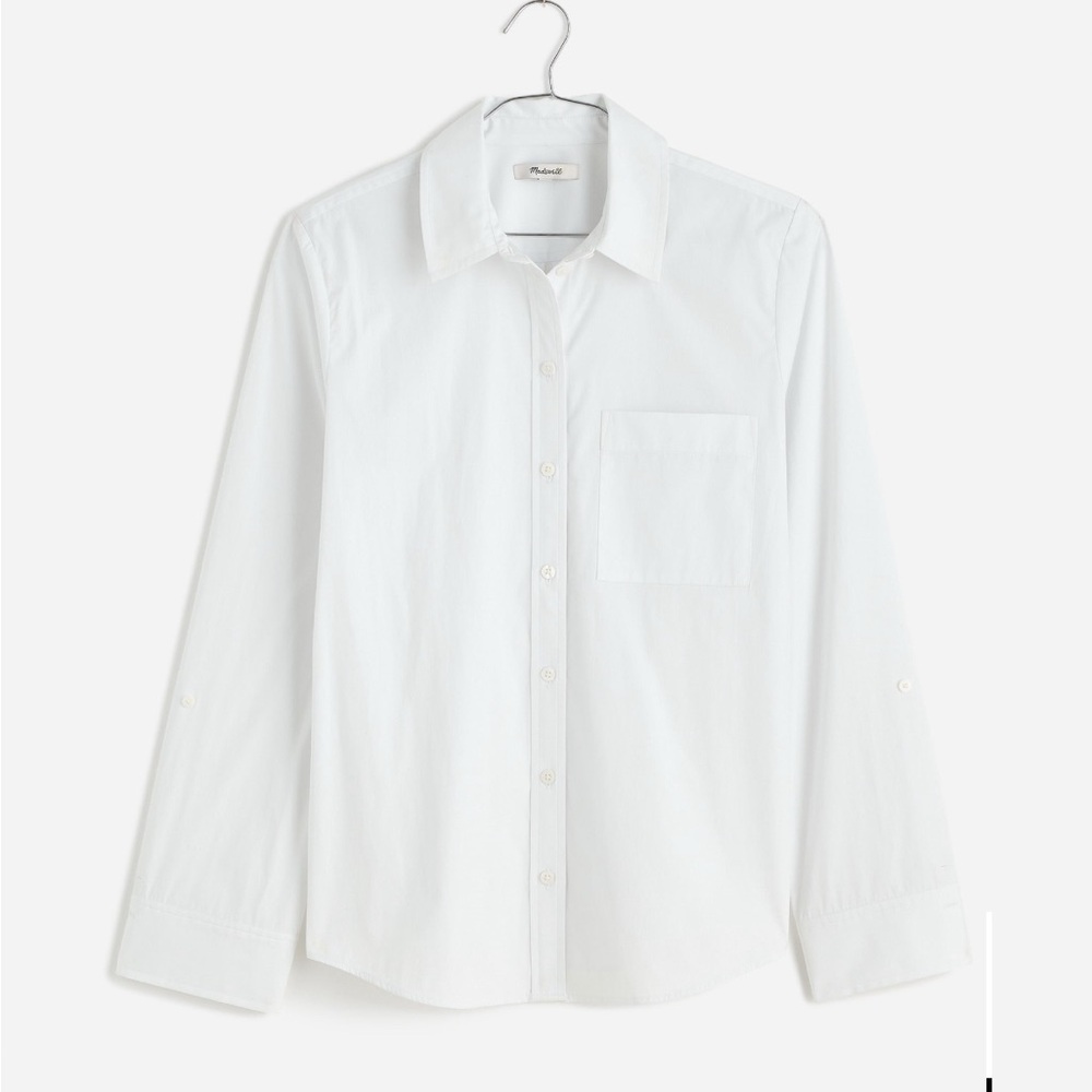 Madewell White Button Down Shirt